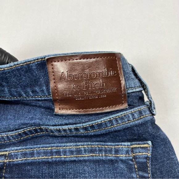 Abercombie & Fitch Athletic Skinny Stretch Women’s Blue Denim Jeans Size 30/30 - Picture 6 of 8